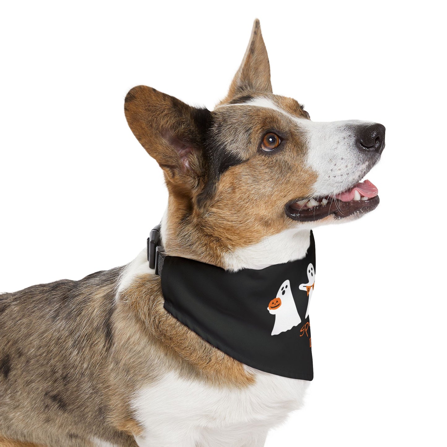 Halloween Ghosts Dog Bandana with Collar