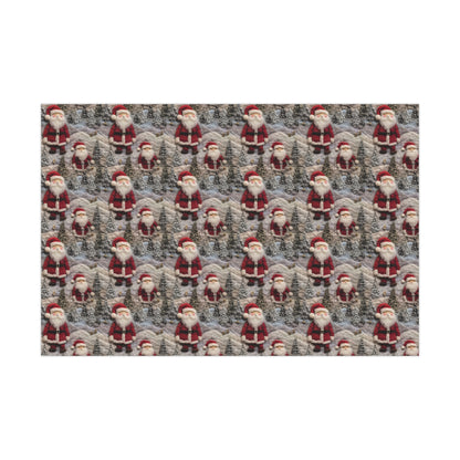 Faux Knitted Vintage Santa