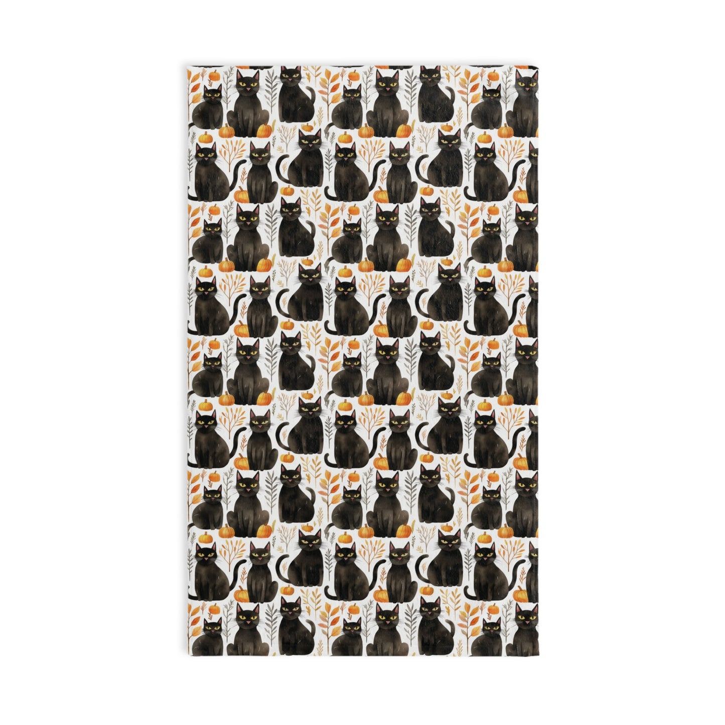 Fall Cat Hand Towel