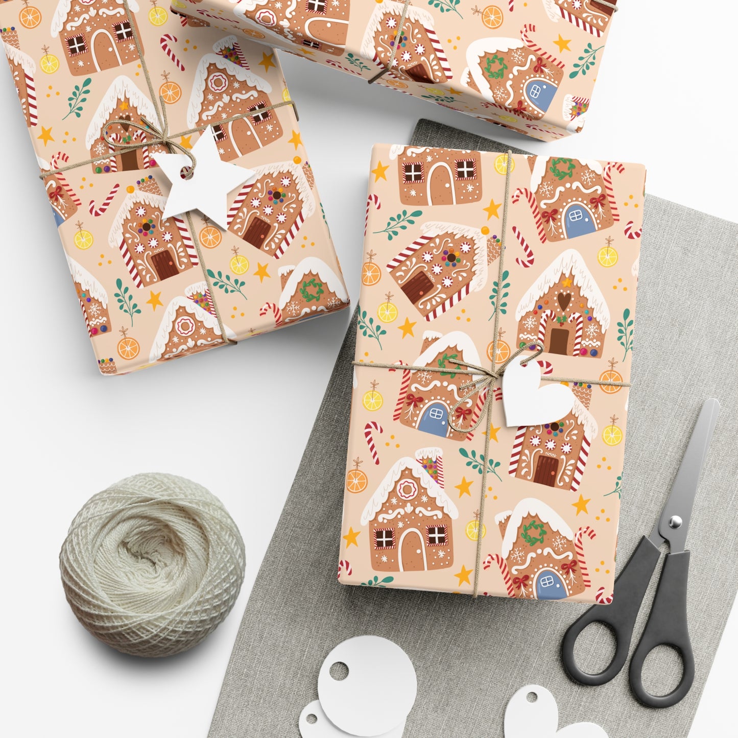 Gingerbread House Christmas Gift Wrap, Christmas Wrapping Paper, Christmas Baking Gift Wrap, Wrapping, Christmas Gifts