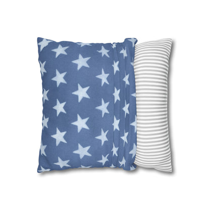 Faded Rustic Style Stars Patriotic Pillow Cover, Pairs Well W/ Our Rustic Red Striped Pillow Cover, Farmhouse Summer Decor