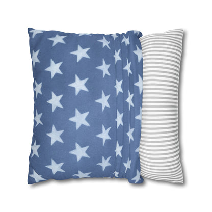 Faded Rustic Style Stars Patriotic Pillow Cover, Pairs Well W/ Our Rustic Red Striped Pillow Cover, Farmhouse Summer Decor