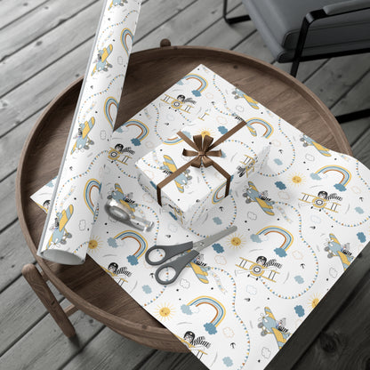Airplane Birthday Wrapping Paper