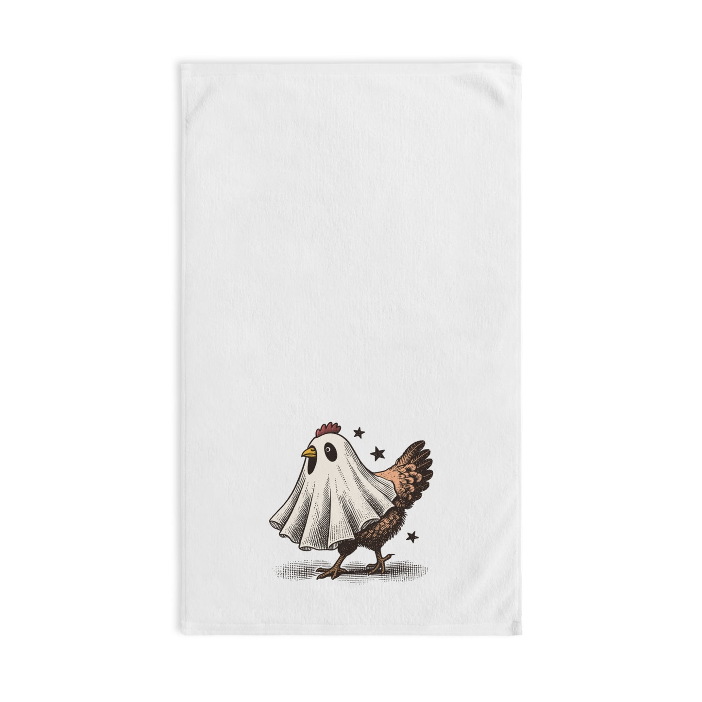 Funny Halloween Rooster Chicken Fall Hand Towel