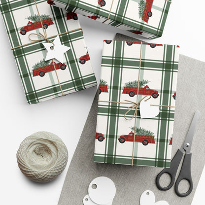Firetruck Christmas Gift Wrap