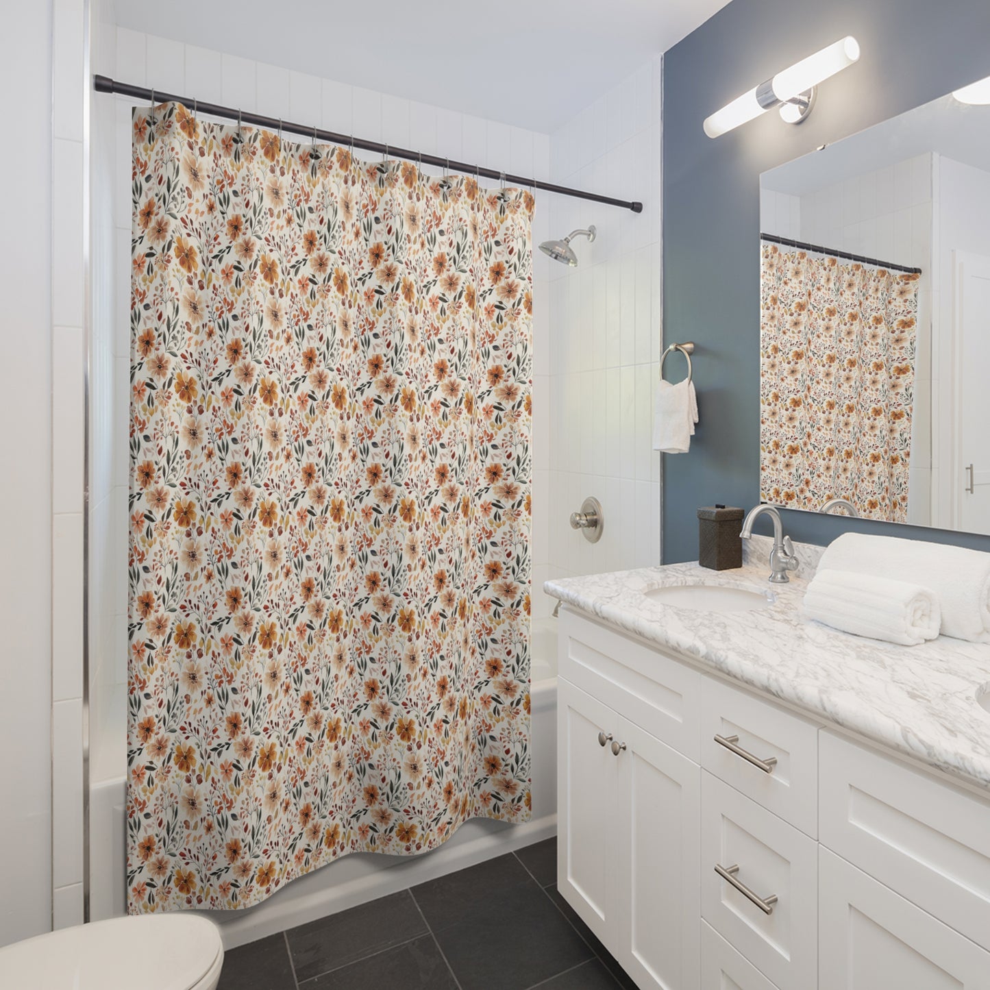 Fall Botanical Shower Curtain