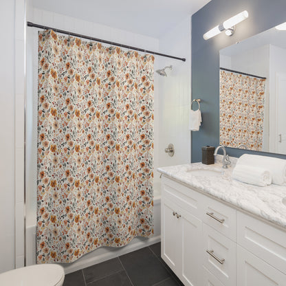 Fall Botanical Shower Curtain