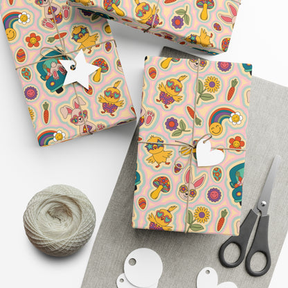 Retro 90's Easter Wrapping Paper