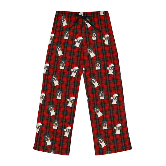 Women's Greater Swiss Mountain Dog Funny Christmas Pajama Pants