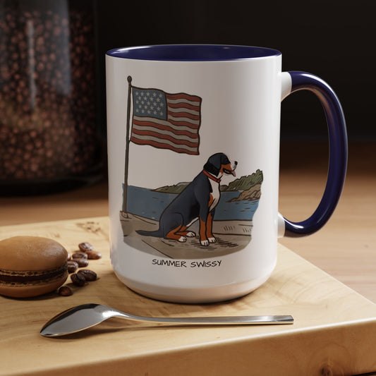 Summer Swissy in the USA Mug