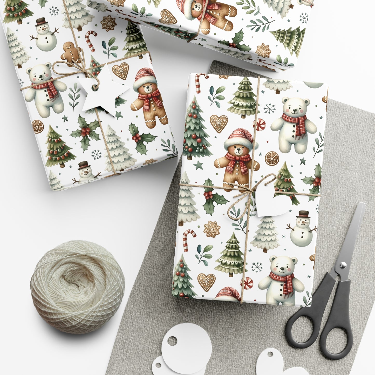 Teddy Christmas Wrapping Paper