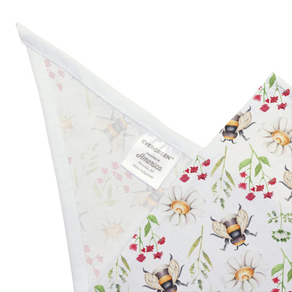 Bumble Bees and Wildflowers Dog Bandana, Spring Dog Bandana