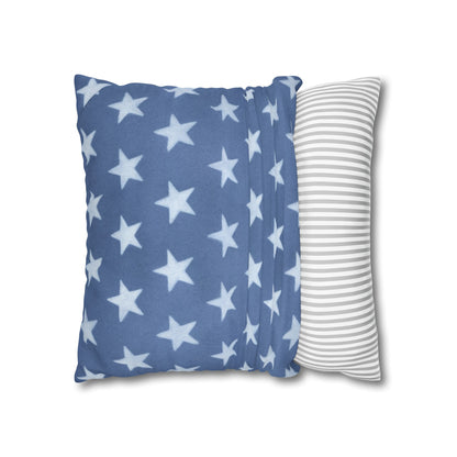 Faded Rustic Style Stars Patriotic Pillow Cover, Pairs Well W/ Our Rustic Red Striped Pillow Cover, Farmhouse Summer Decor