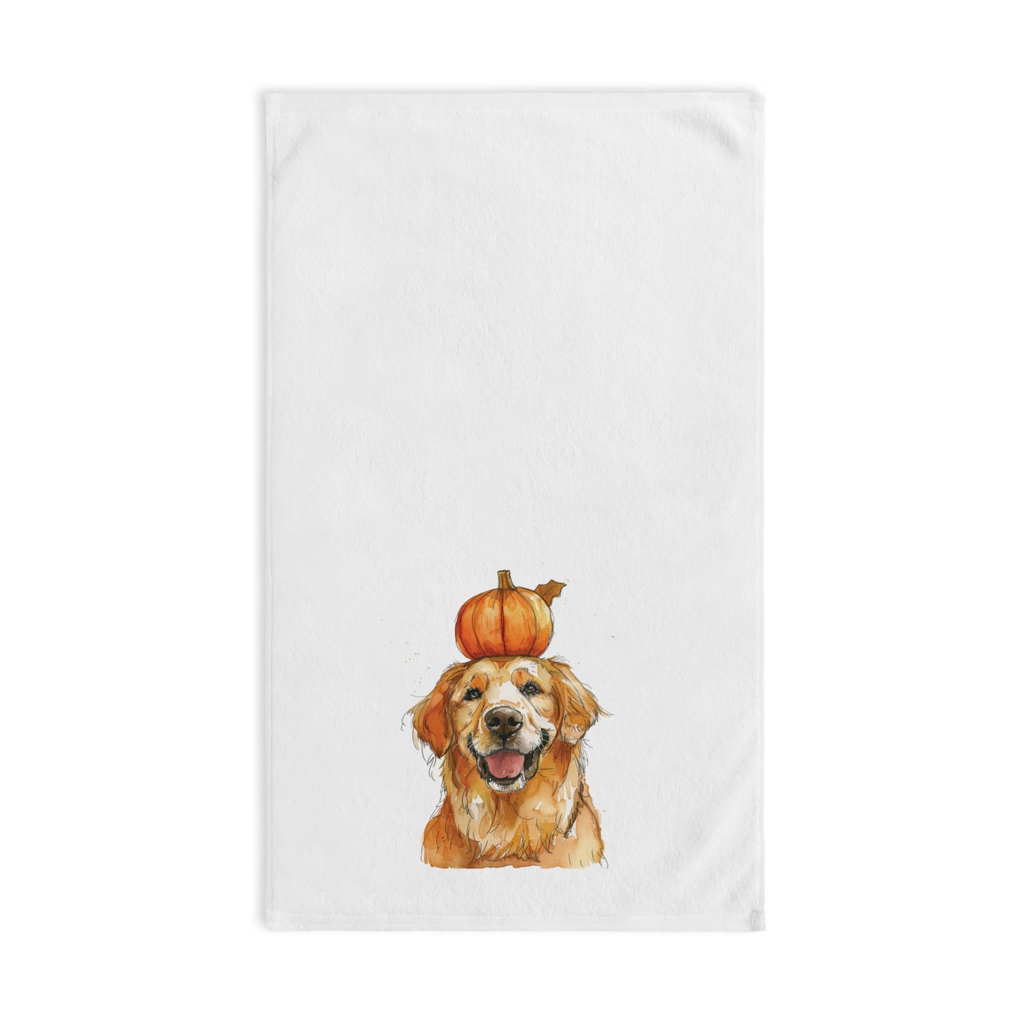 Golden Retriever Fall Hand Towel