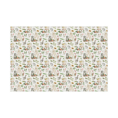 Farm Harvest Bernese Mountain Dog Wrapping Paper
