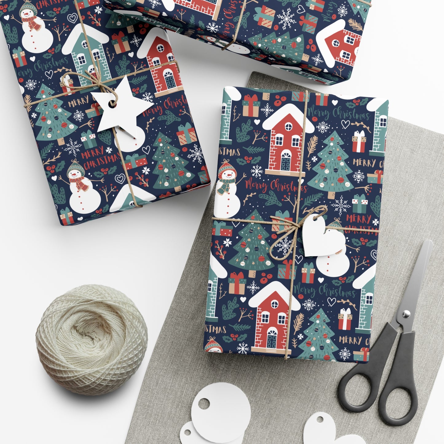 Christmas Village Gift Wrap