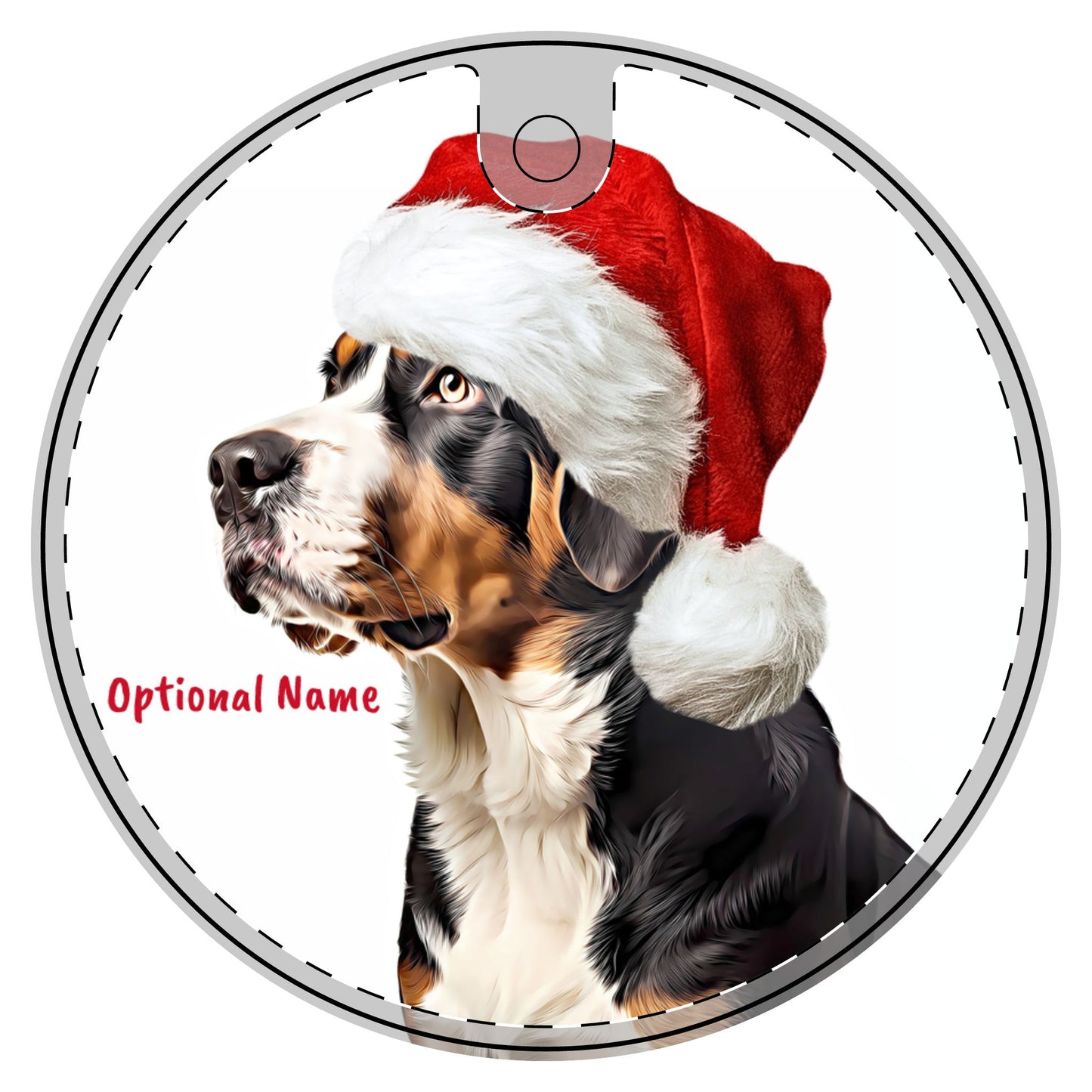 Greater Swiss Mountain Dog Ceramic Decoration Ornament- Small, 3" ornament