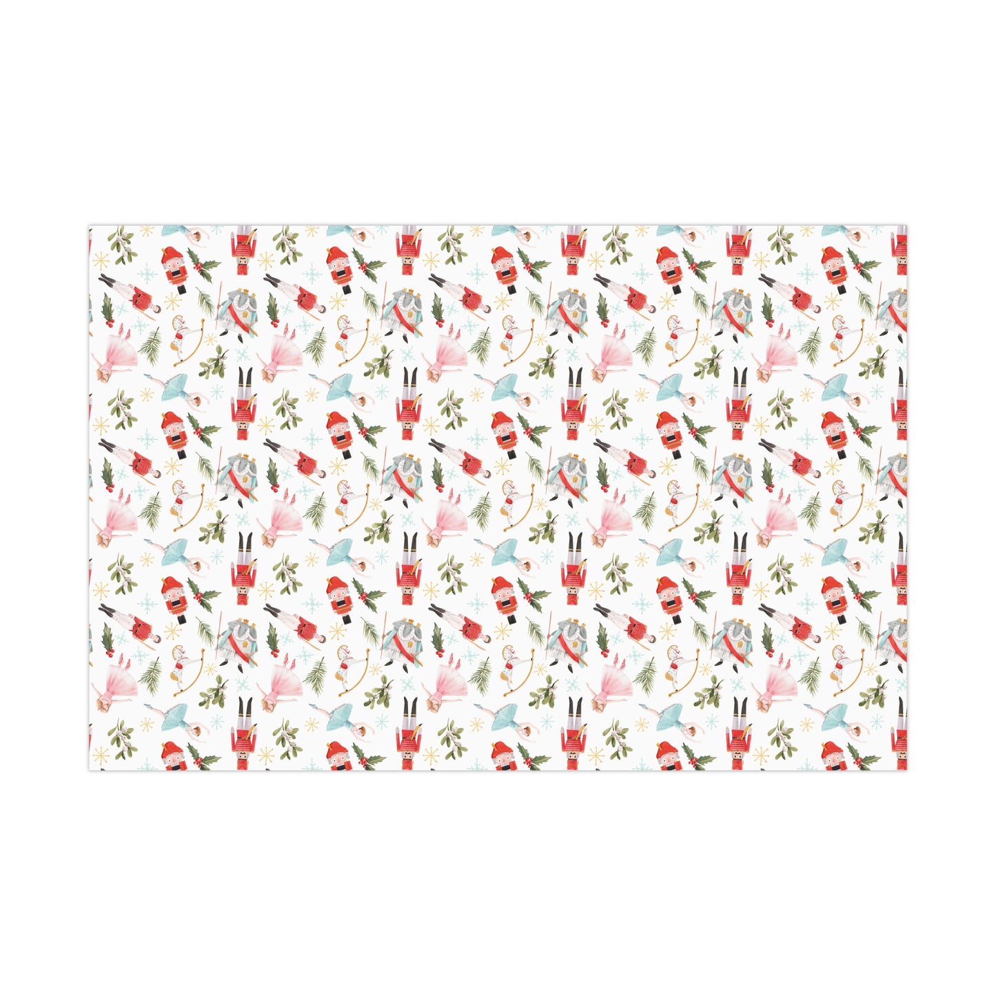 Watercolor Nutcracker Christmas Wrapping Paper