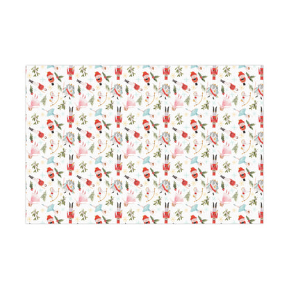 Watercolor Nutcracker Christmas Wrapping Paper