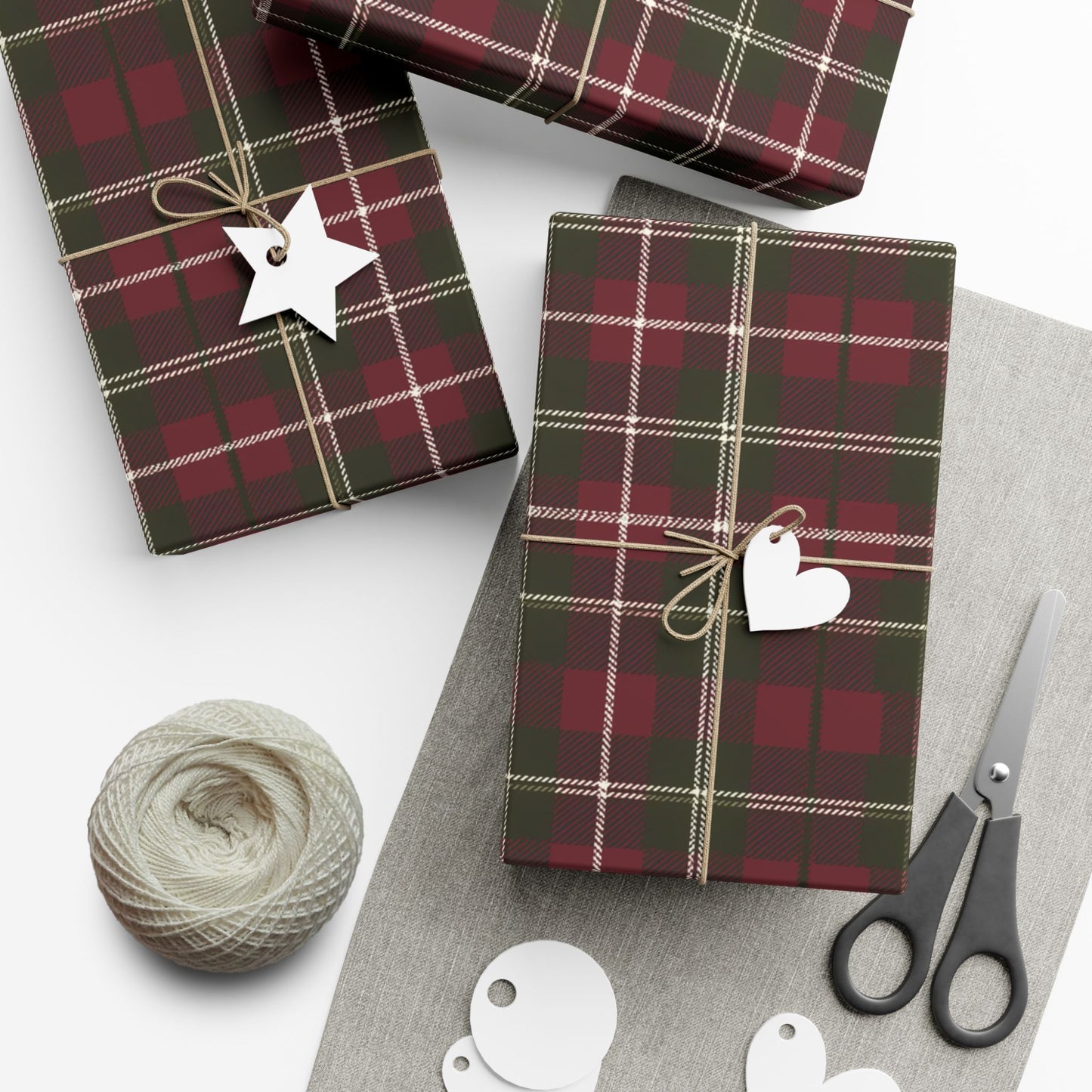 Ralph Lauren Inspired Christmas, Tartan Plaid Wrapping