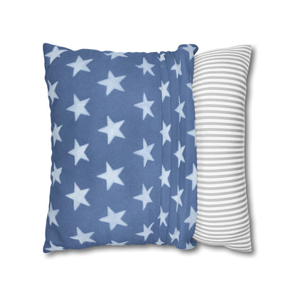Faded Rustic Style Stars Patriotic Pillow Cover, Pairs Well W/ Our Rustic Red Striped Pillow Cover, Farmhouse Summer Decor