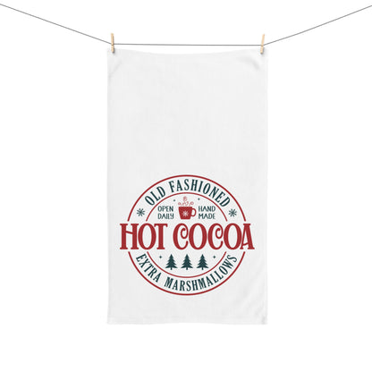 Hot Cocoa Christmas Hand Towel