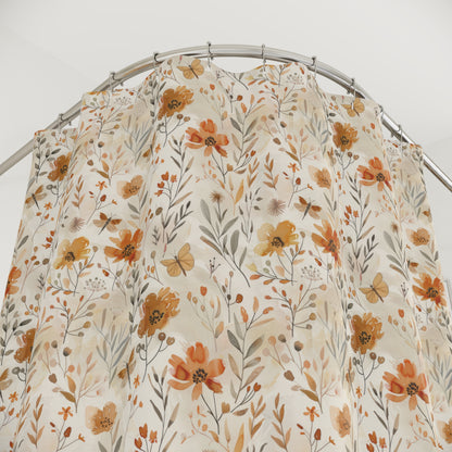 Fall Botanical Shower Curtain