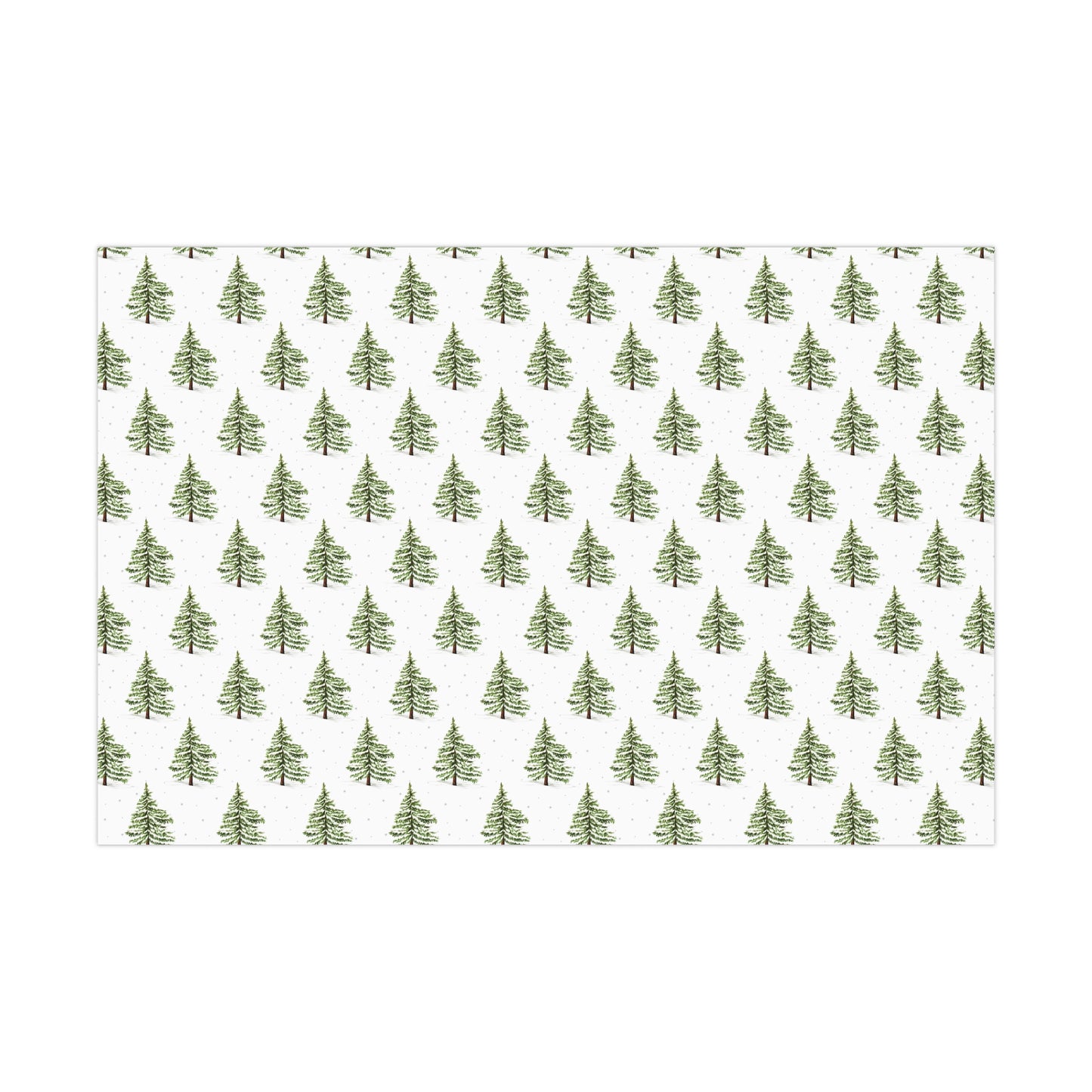 Classic Minimalist Winter Trees Gift Wrap, Christmas Wrapping Paper, Christmas Ornament Gift Wrap, Wrapping, Christmas Gifts, Holiday Trees