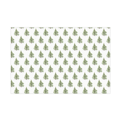 Classic Minimalist Winter Trees Gift Wrap, Christmas Wrapping Paper, Christmas Ornament Gift Wrap, Wrapping, Christmas Gifts, Holiday Trees