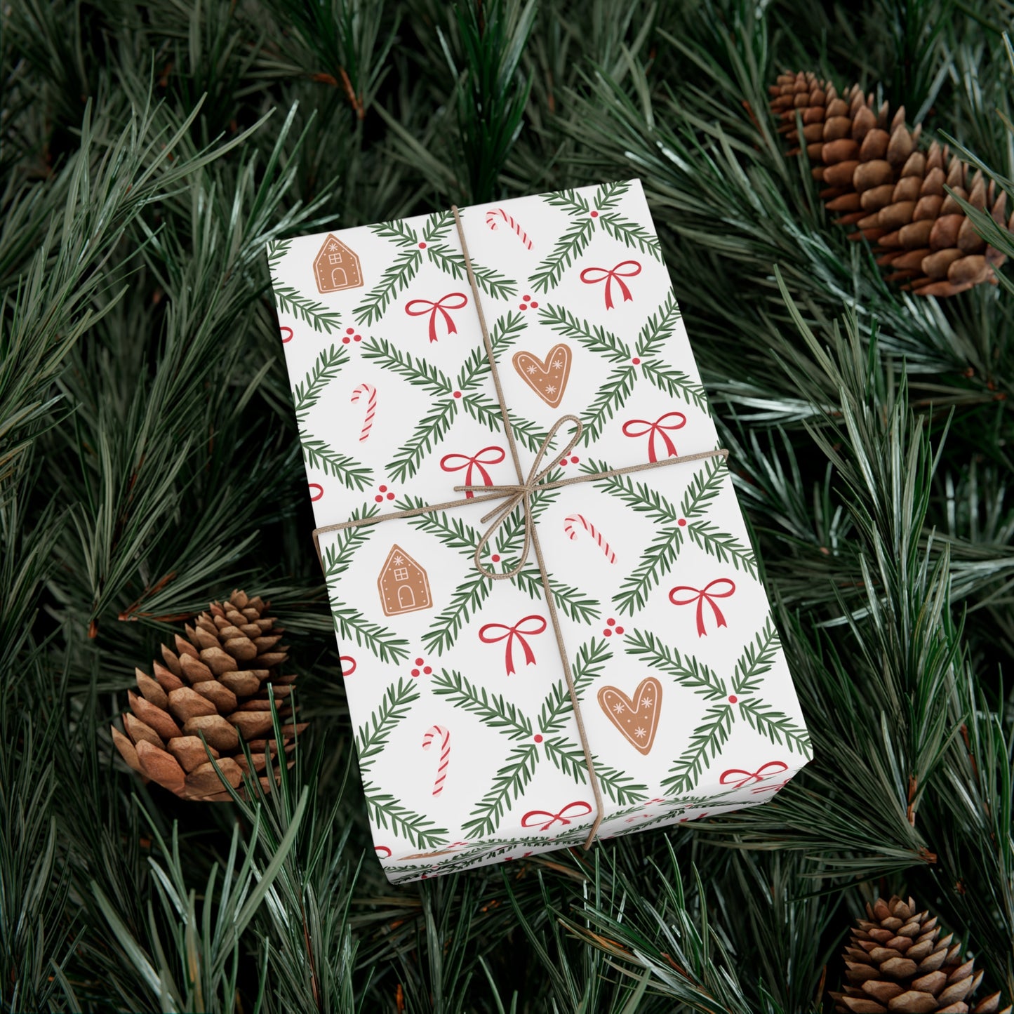 Christmas Evergreen Wrapping Paper