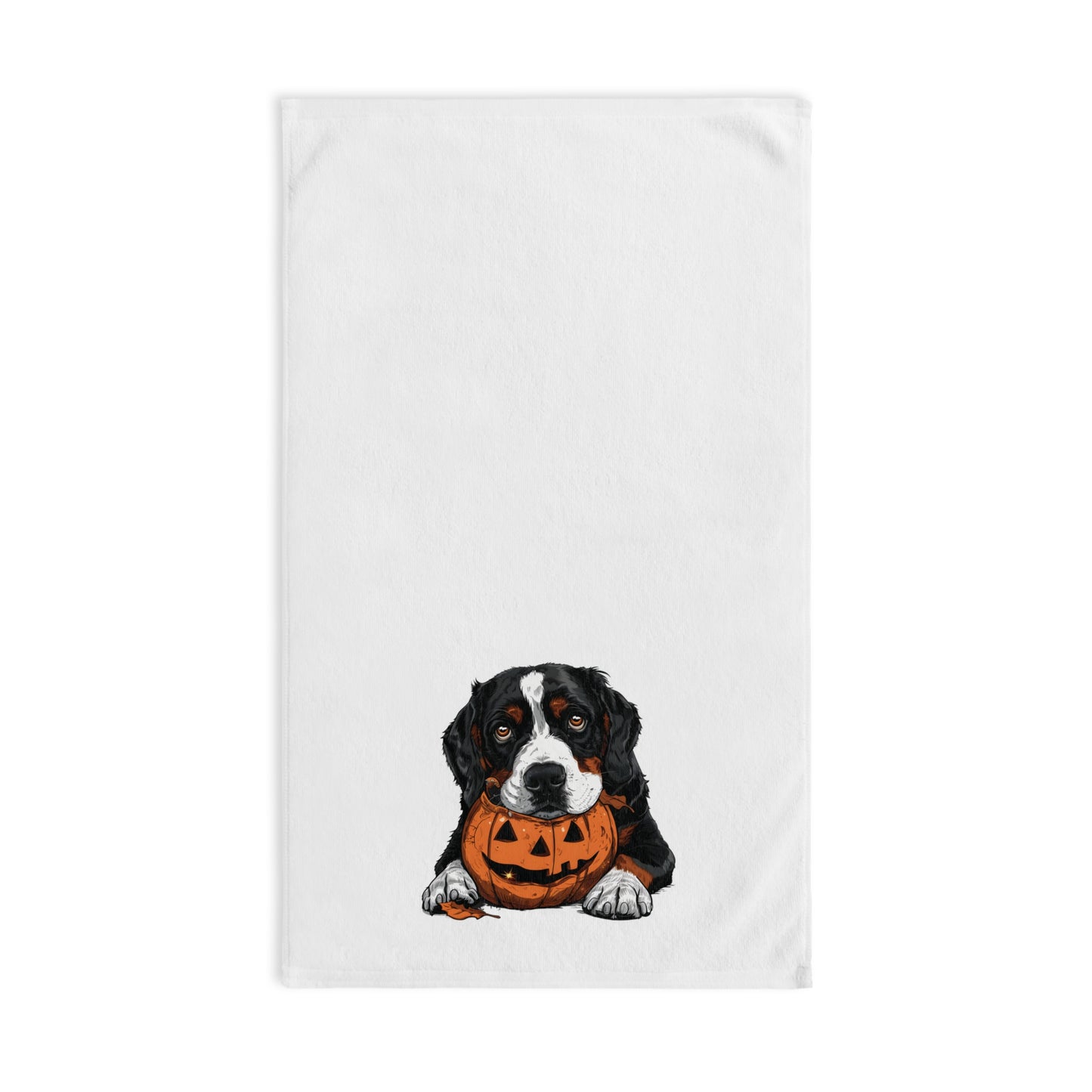 Greater Swiss Mountain Dog Halloween Hand Towel