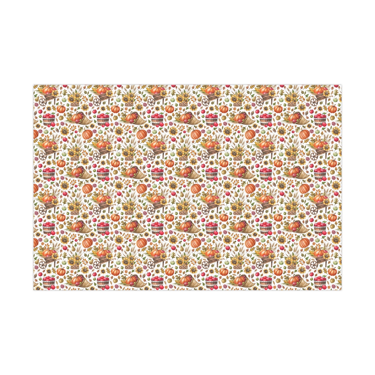 Fall Harvest Gift Wrap, Thanksgiving Wrapping Paper, Autumn Gift Wrap, Wrapping, Fall Decor