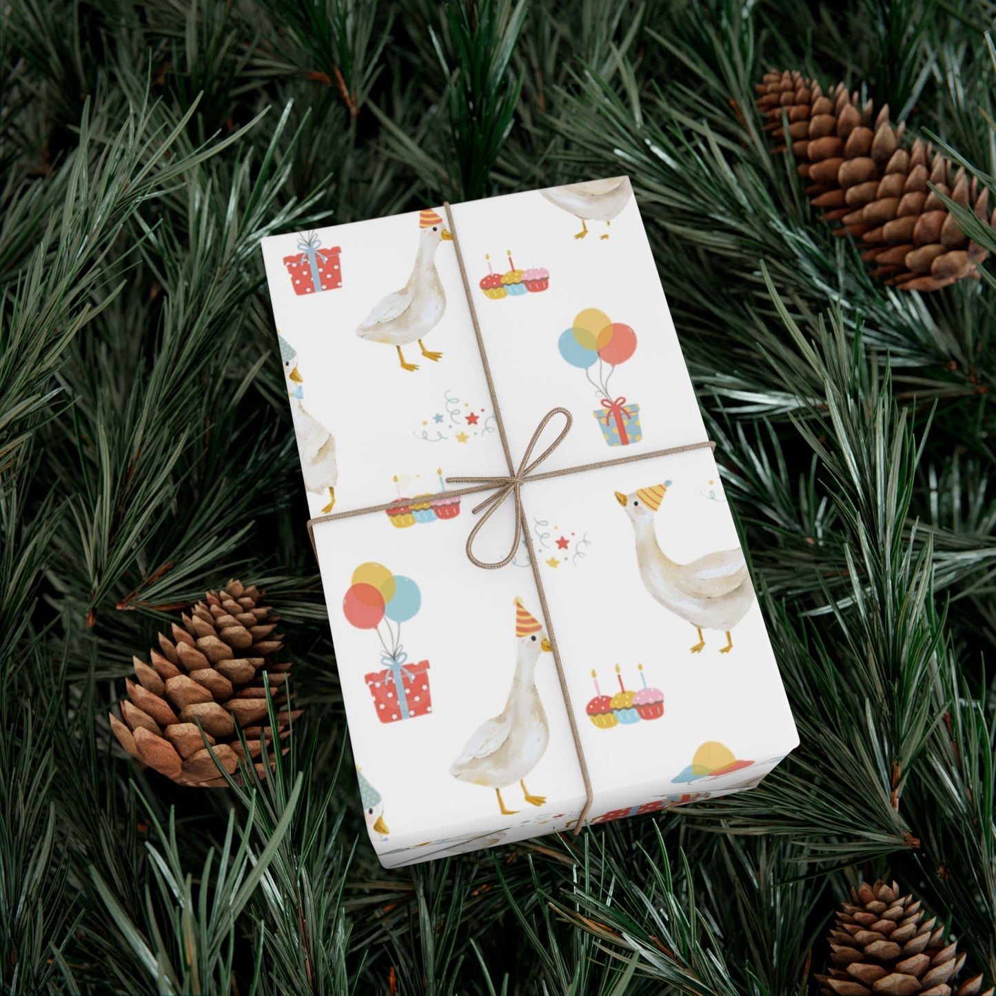 Goose Birthday Wrapping Paper, Silly Goose, Birthday Wrapping Paper, Baby Shower Gift Wrap Roll, Birthday Gift Wrap
