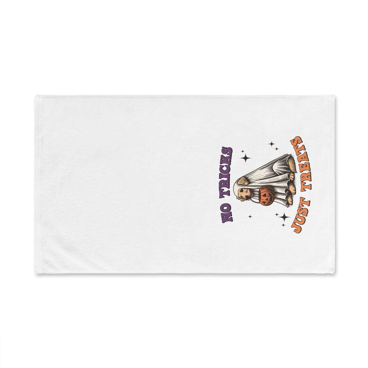 Funny Dog Trick or Treat Hand Towel