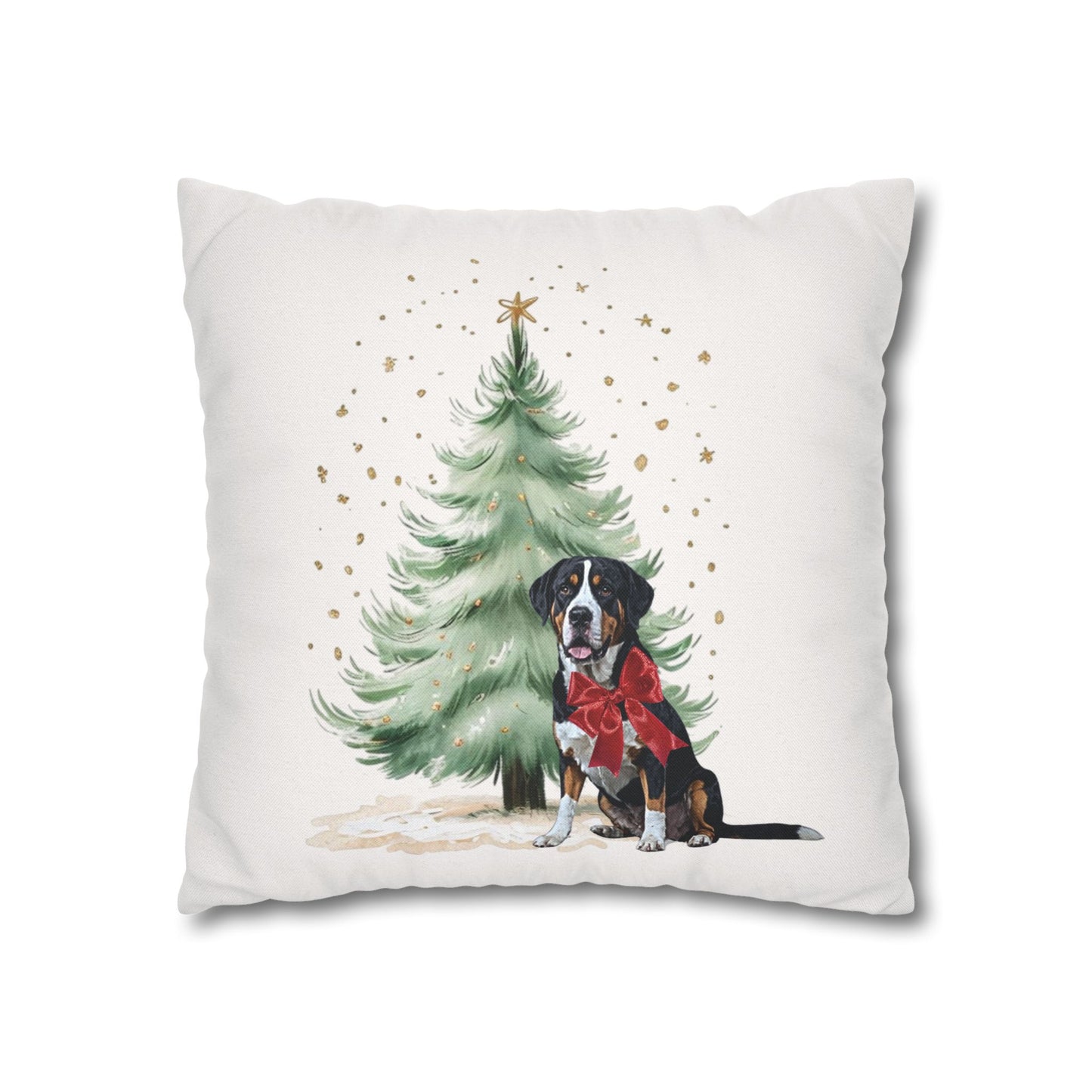 Christmas Swissy Gift Pillow Cover, Double Sided Print