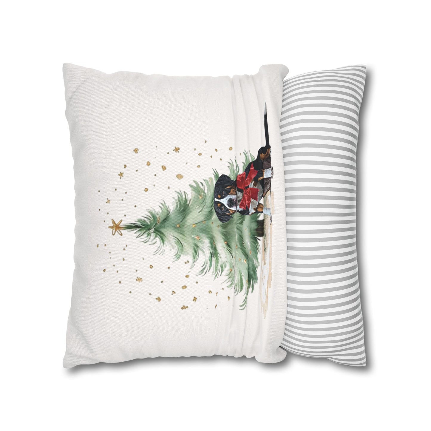 Christmas Swissy Gift Pillow Cover, Double Sided Print