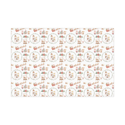 Snowman Family Christmas Wrapping Paper