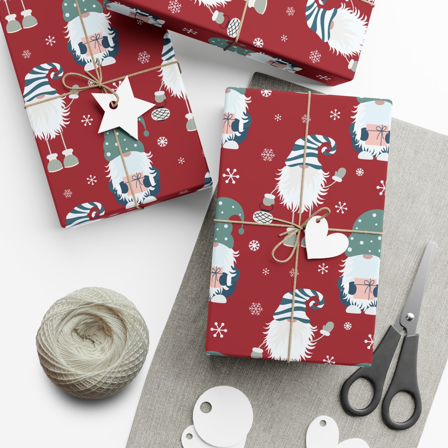 Christmas Gnome Gift Wrap