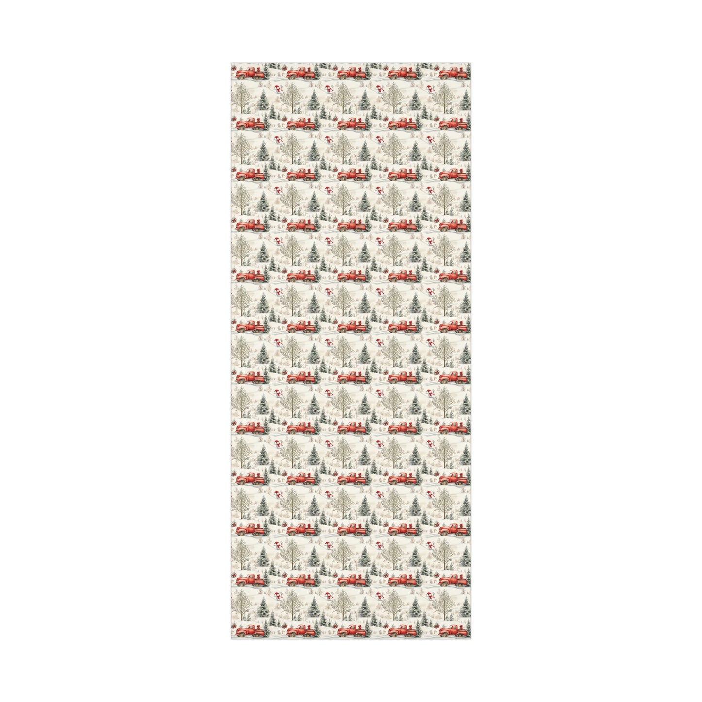 Vintage Red Truck Christmas Wrapping Paper, Classic Christmas Gift Wrap Roll, Holiday Gift Wrap, Christmas Paper, Gift Wrap, Antique Holiday