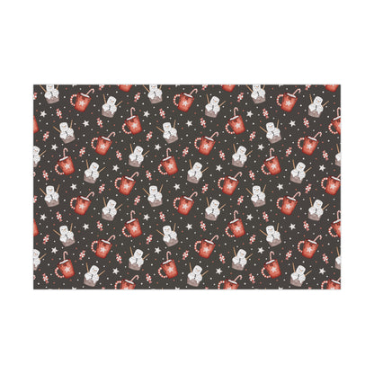 Peppermint Hot Cocoa Christmas Wrapping Paper