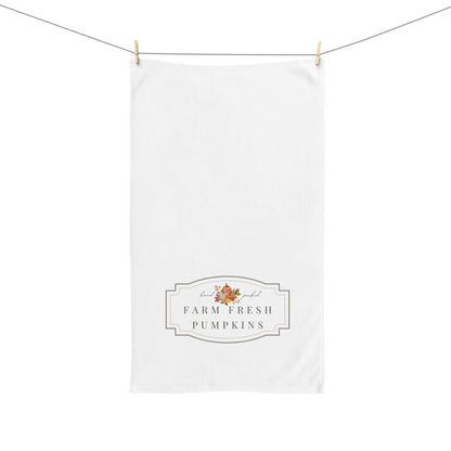 Farm Fresh Pumpkin Fall Hand Towel