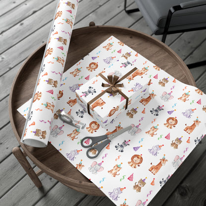 Party Animals Safari Wrapping Paper