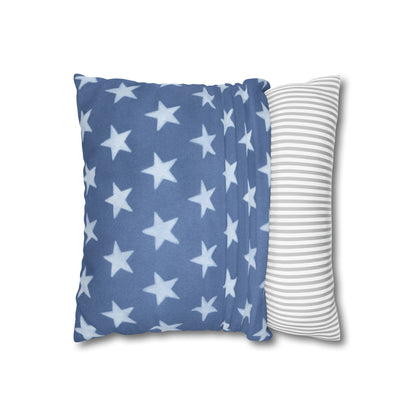 Faded Rustic Style Stars Patriotic Pillow Cover, Pairs Well W/ Our Rustic Red Striped Pillow Cover, Farmhouse Summer Decor