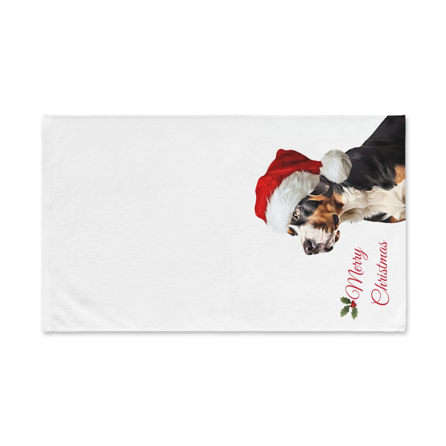 Greater Swiss Mountain Dog Christmas Hand Towel, Kitchen or Bath