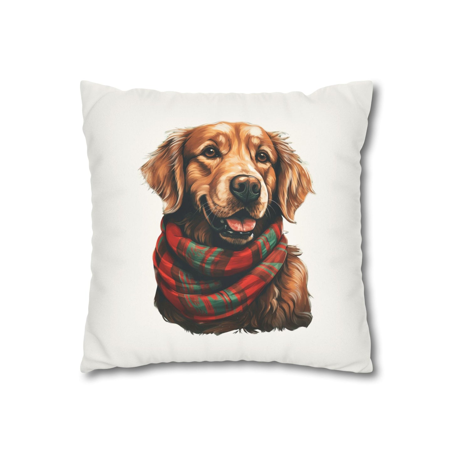 Premium Golden Retriever Christmas Pillow Cover