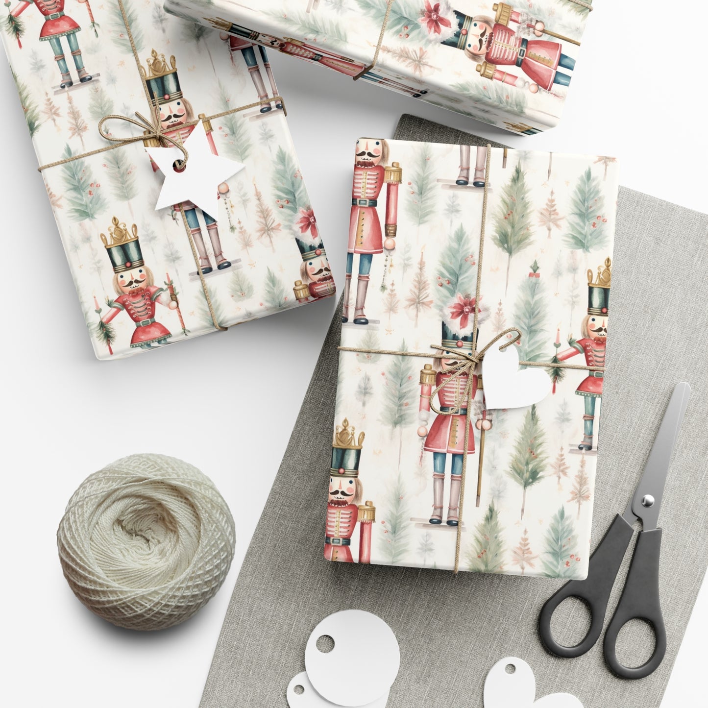 Alternate Large View Nutcracker Christmas Gift Wrap