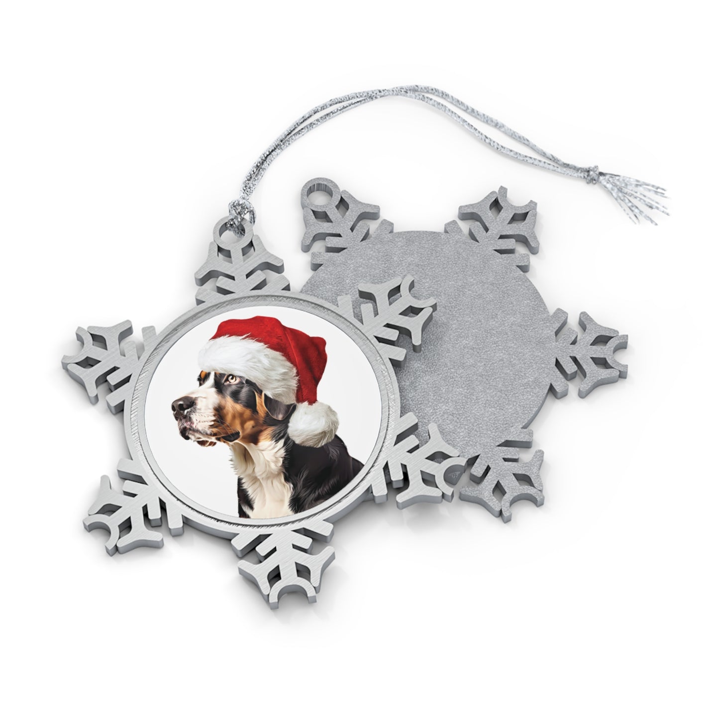 Pewter Snowflake Swissy Ornament