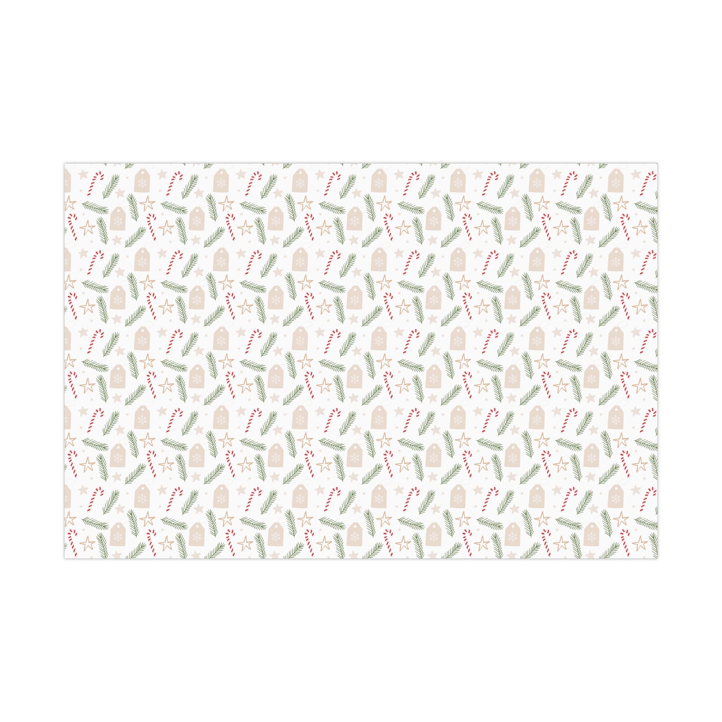 Neutral Minimalist Christmas Wrapping Paper