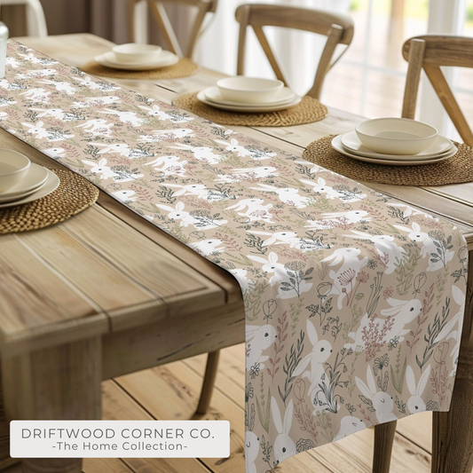 Spring Rabbit Table Runner