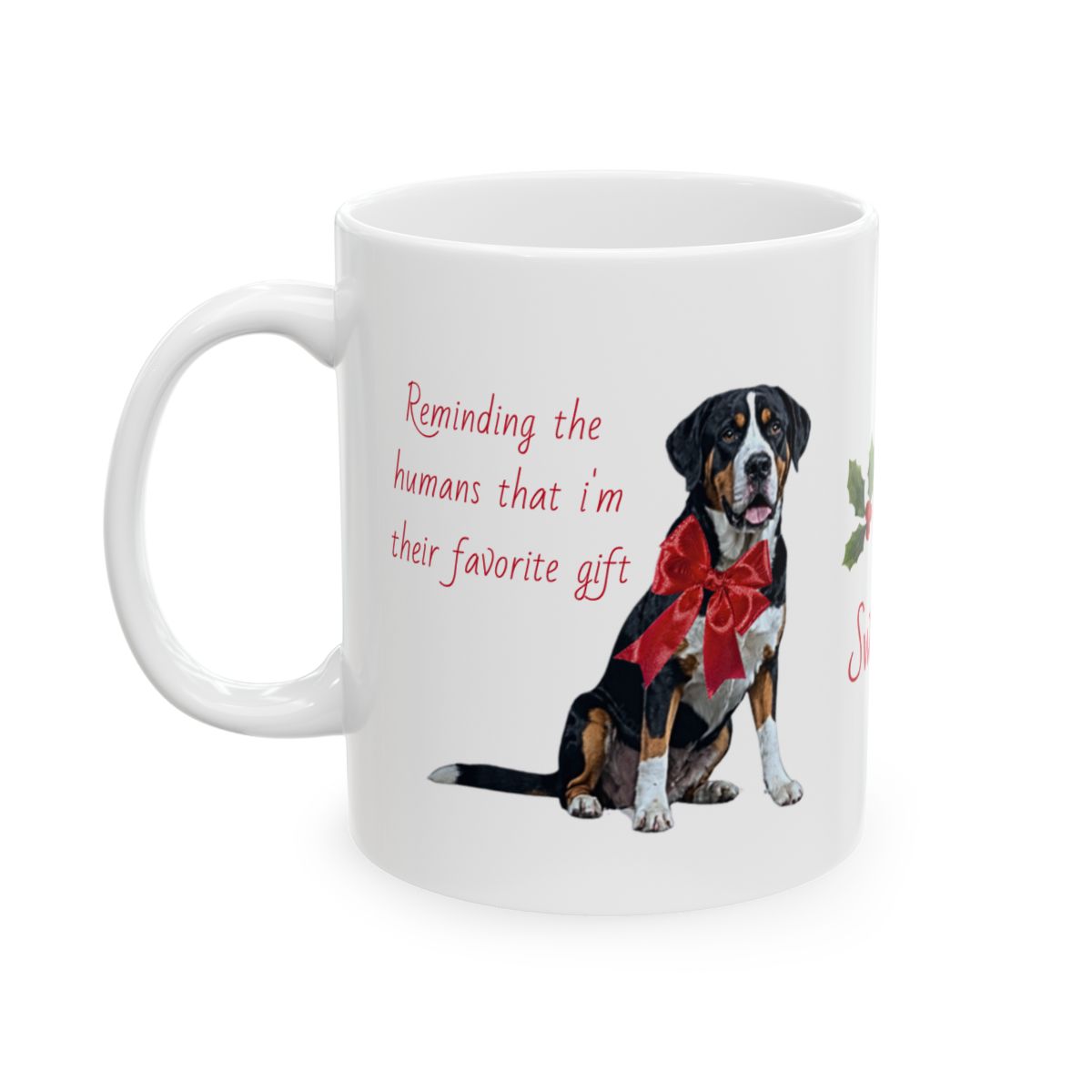 Funny Swissy Christmas Ceramic Mug, (11oz, 15oz)